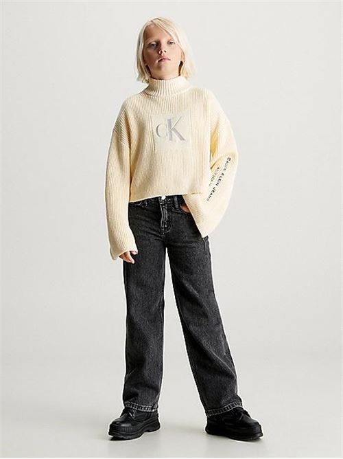 METALLIC MONO ROLLNECK SWEATER CALVIN KLEIN JEANS | IG0IG02324T/ZCY